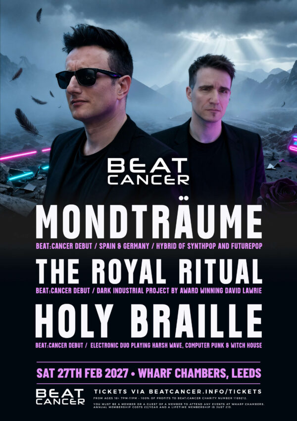 Beat:Cancer Leeds Ft Mondtraüme, The Royal Ritual & Holy Braille